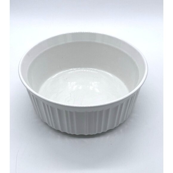 Corning Ware French White F-5-B 1.6 L, 1 1/2 QT Casserole Baking Dish no lid - Picture 2 of 6